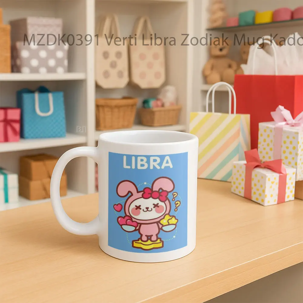 Verti Libra Bintang Zodiak Mug - Sudut 2