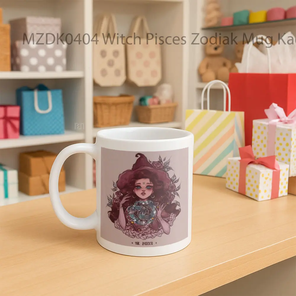 Witch Pisces Horoscope Mug - Sudut 2