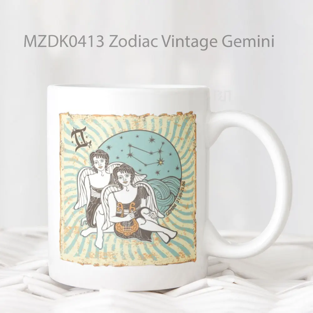Zodiac Vintage Gemini Mug
