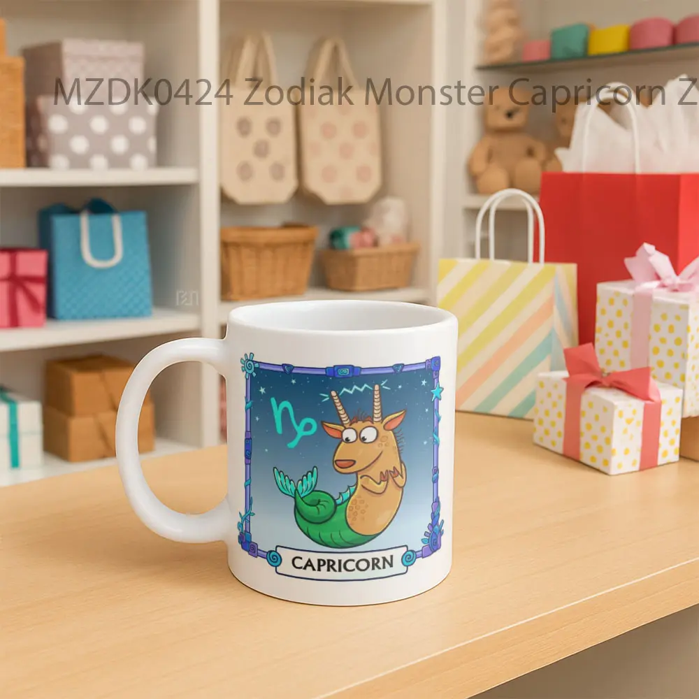 Zodiak Monster Capricorn Mug - Sudut 2