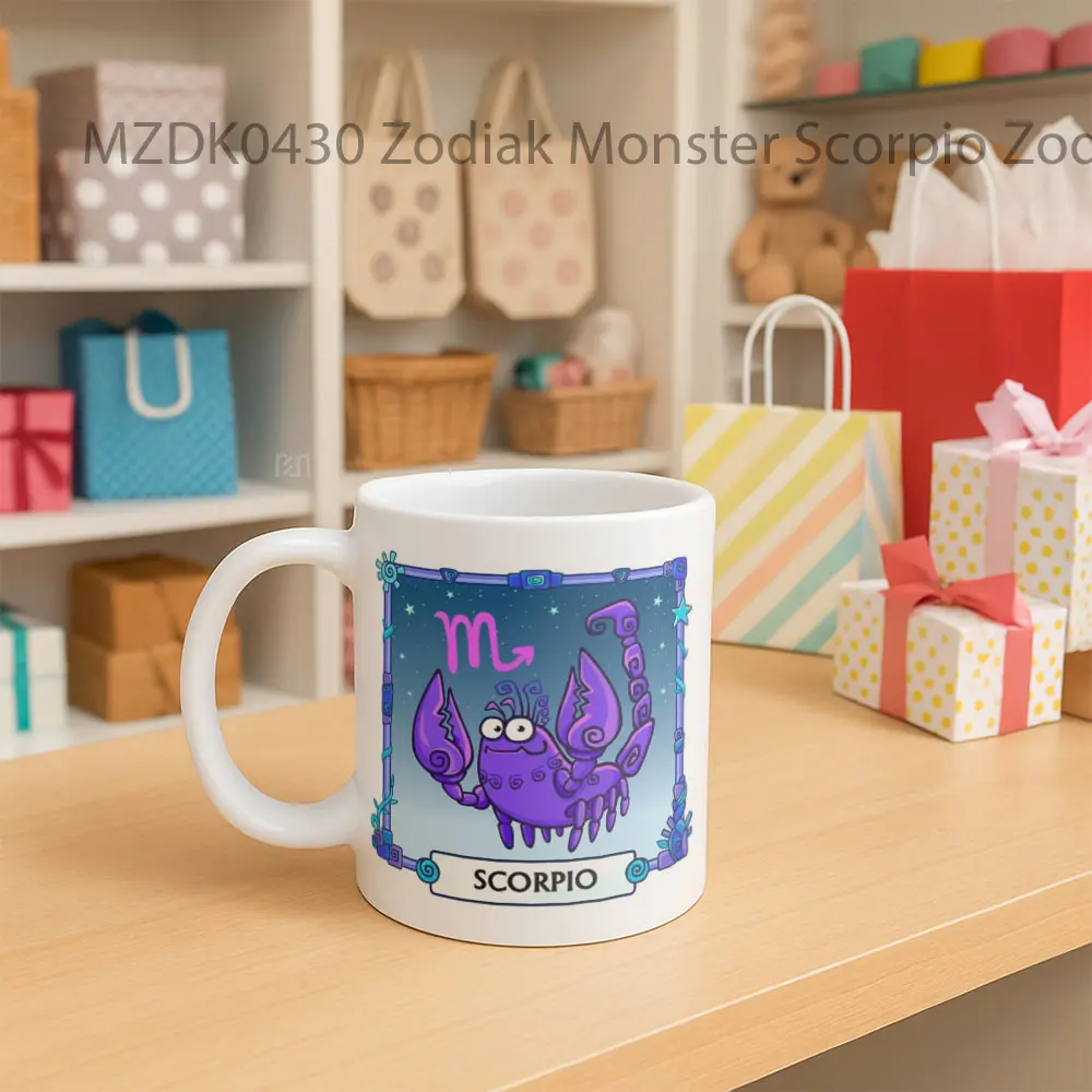 Zodiak Monster Scorpio Mug - Sudut 2