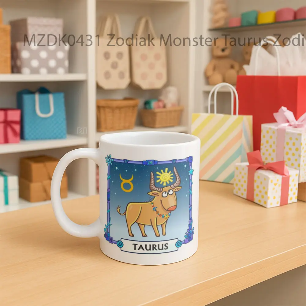 Zodiak Monster Taurus Mug - Sudut 2