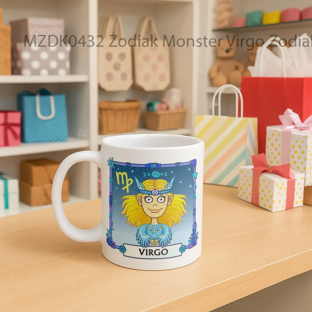 Zodiak Monster Virgo Mug - Sudut 2