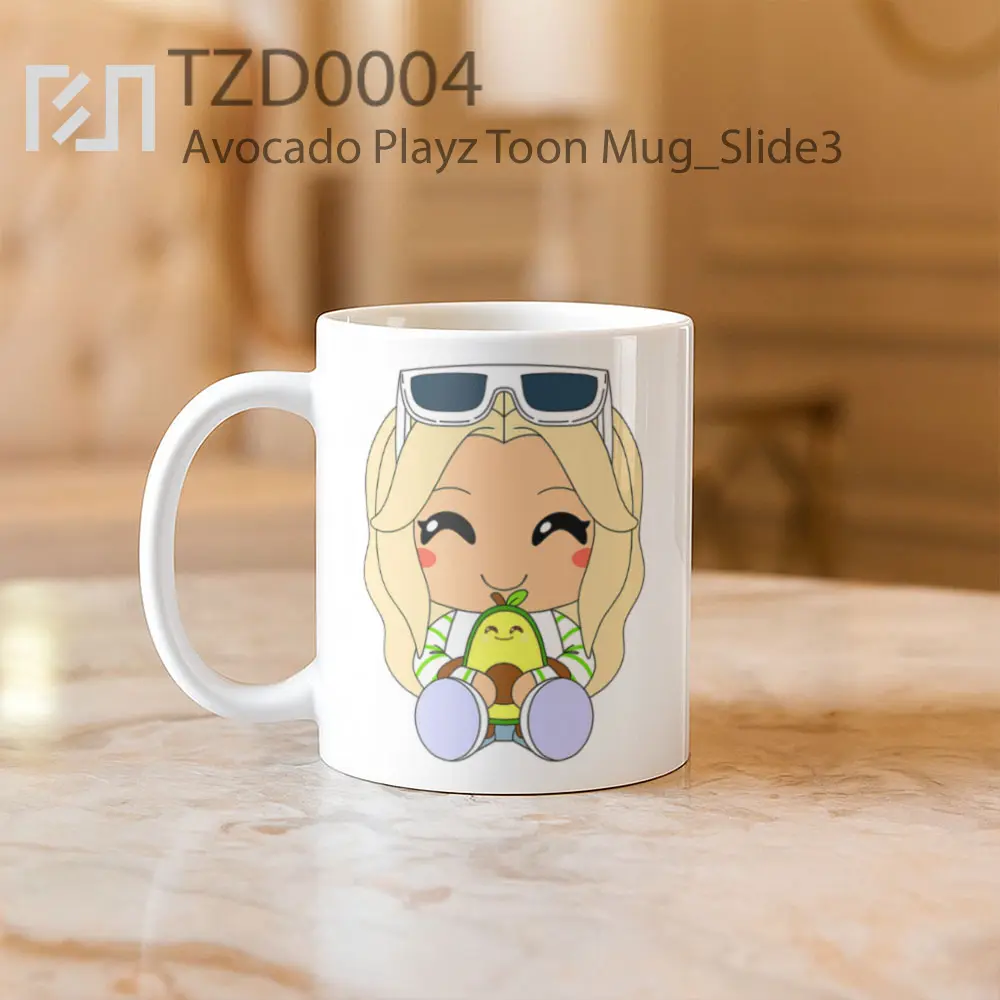 Avocado Playz Toon Mug - All-side / Desain