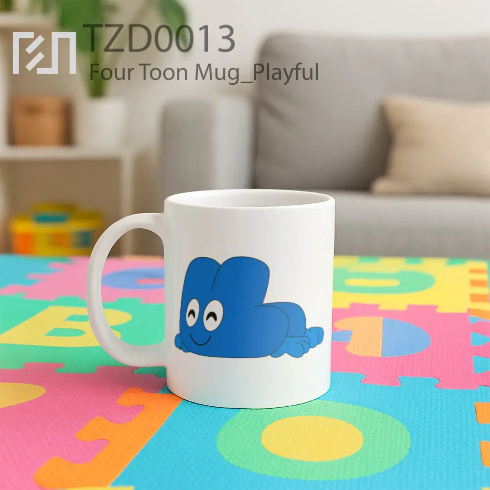 Four Toon Mug - All-side / Desain