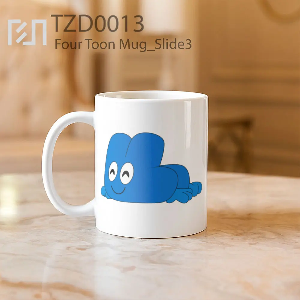 Four Toon Mug - All-side / Desain
