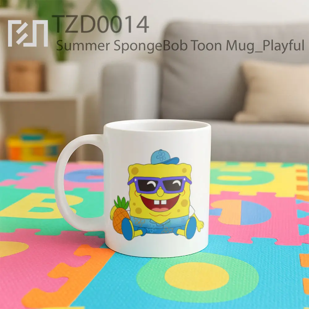Summer SpongeBob Toon Mug - All-side / Desain