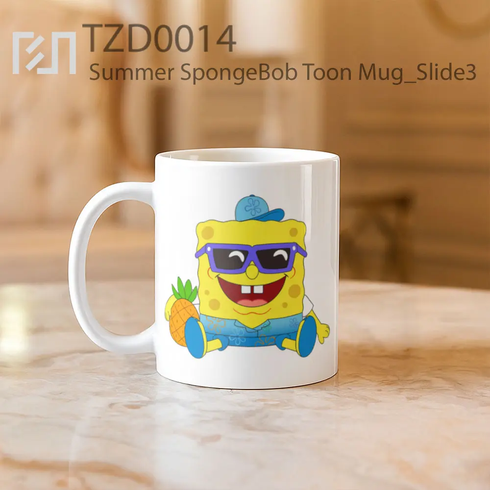 Summer SpongeBob Toon Mug - All-side / Desain