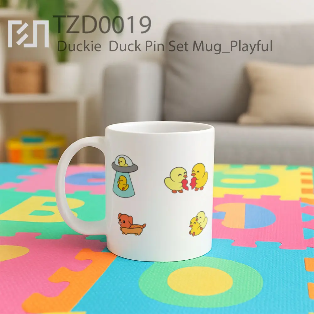 Duckie  Duck Pin Set Mug - All-side / Desain