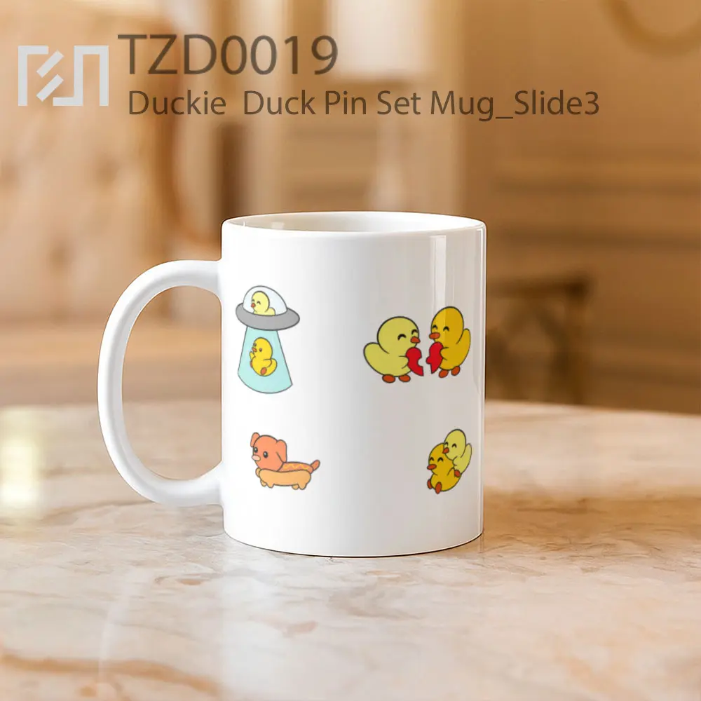 Duckie  Duck Pin Set Mug - All-side / Desain