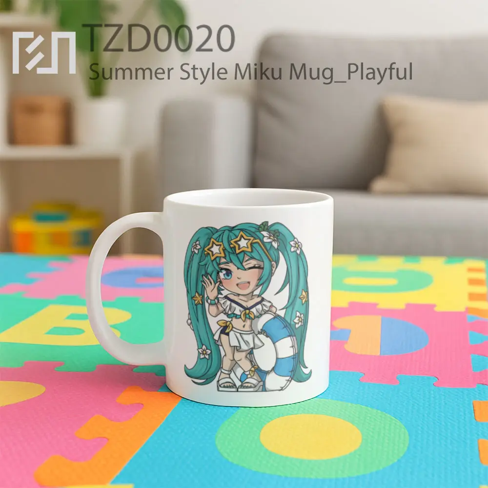 Summer Style Miku Mug - All-side / Desain