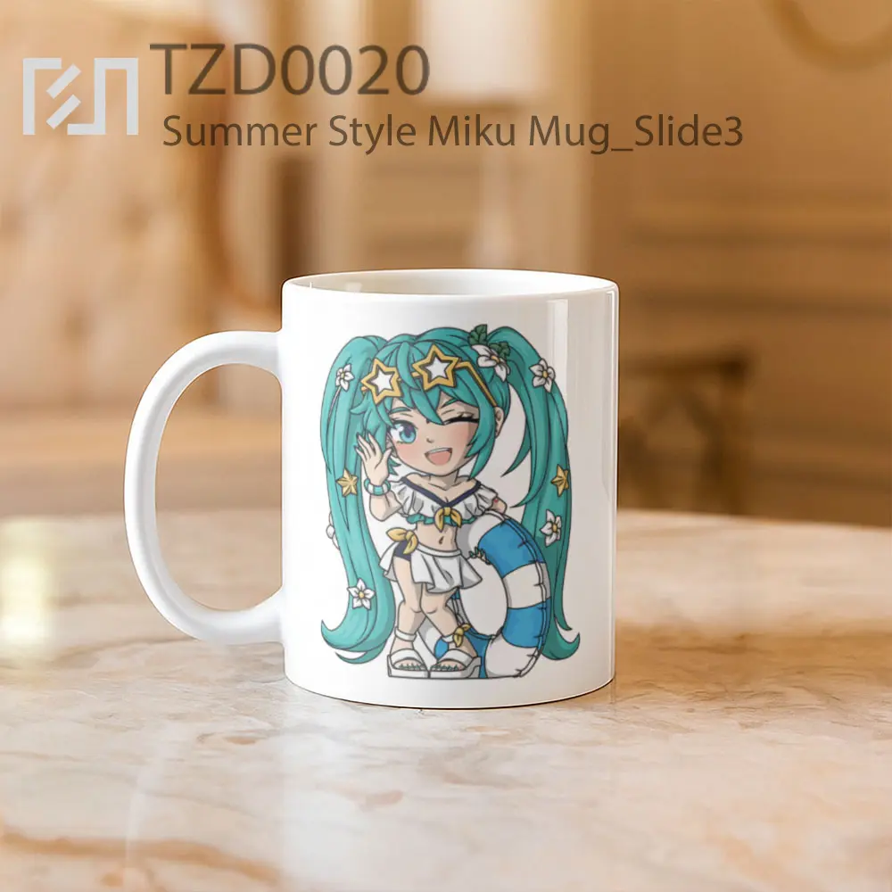 Summer Style Miku Mug - All-side / Desain