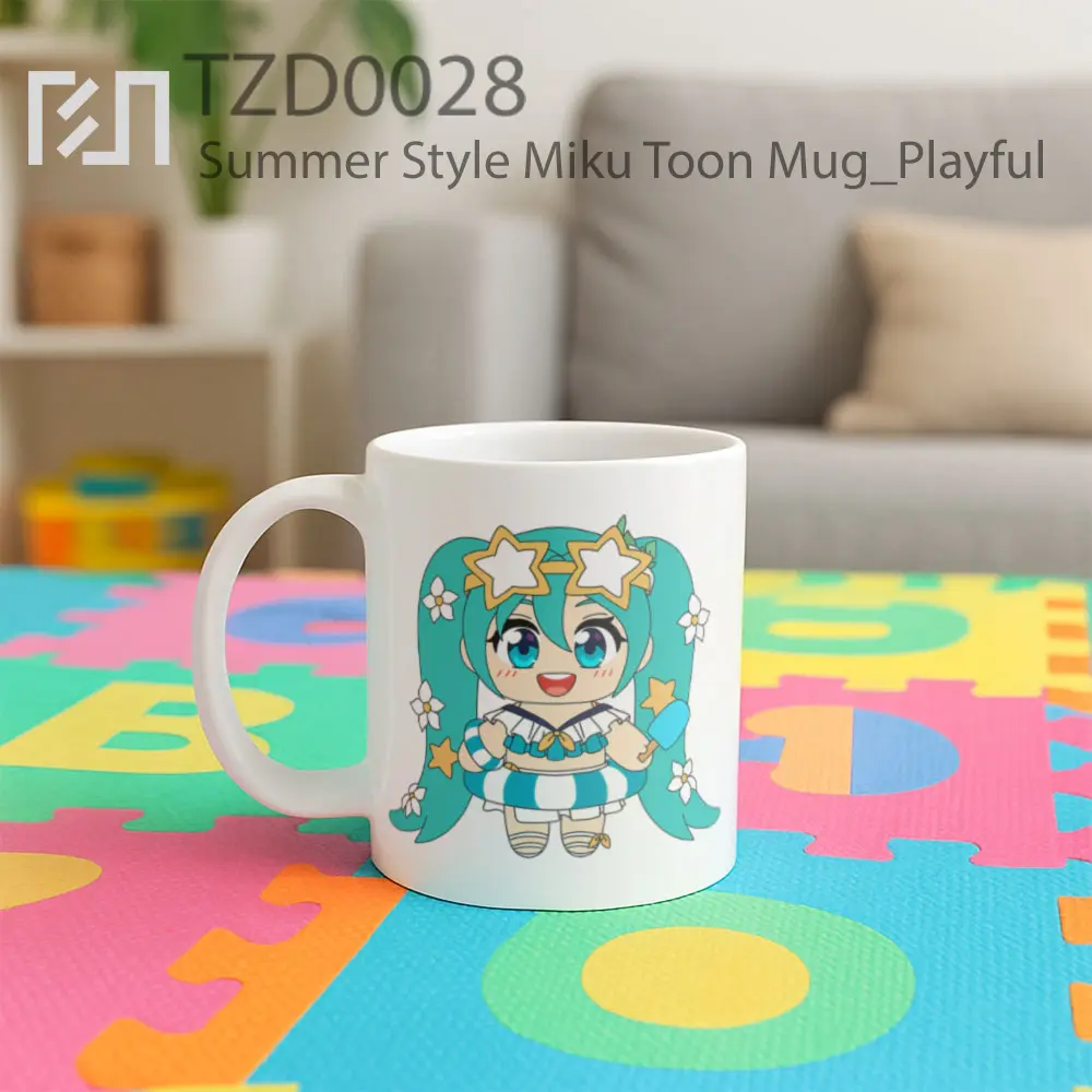 Summer Style Miku Toon Mug - All-side / Desain