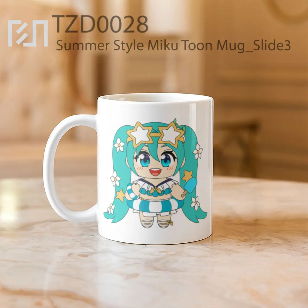 Summer Style Miku Toon Mug - All-side / Desain