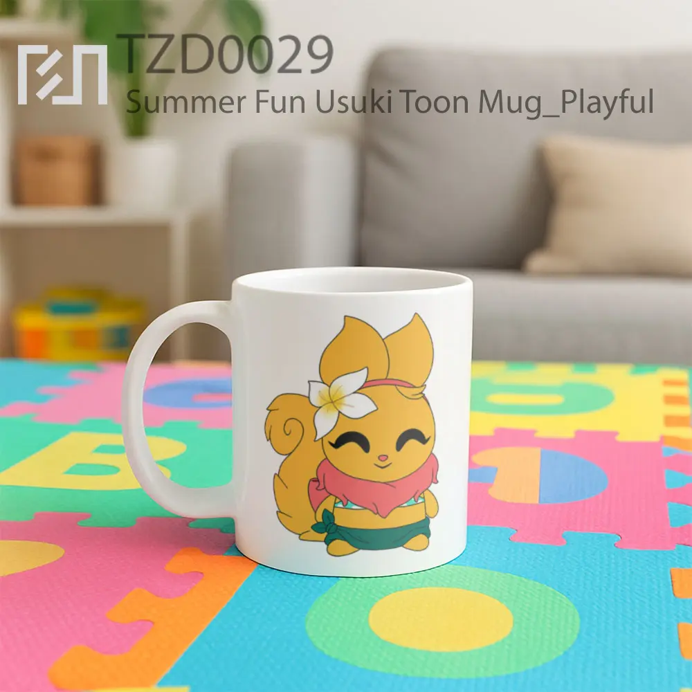 Summer Fun Usuki Toon Mug - All-side / Desain