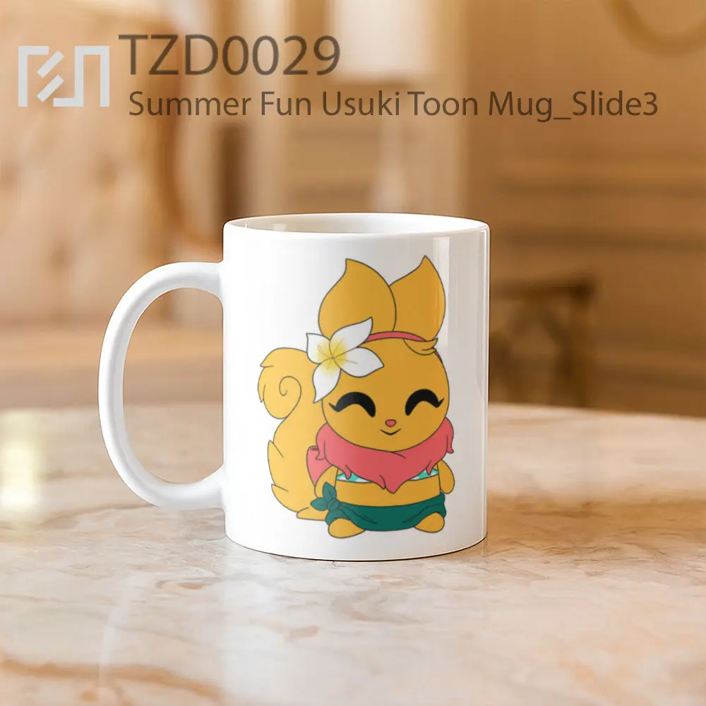 Summer Fun Usuki Toon Mug - All-side / Desain