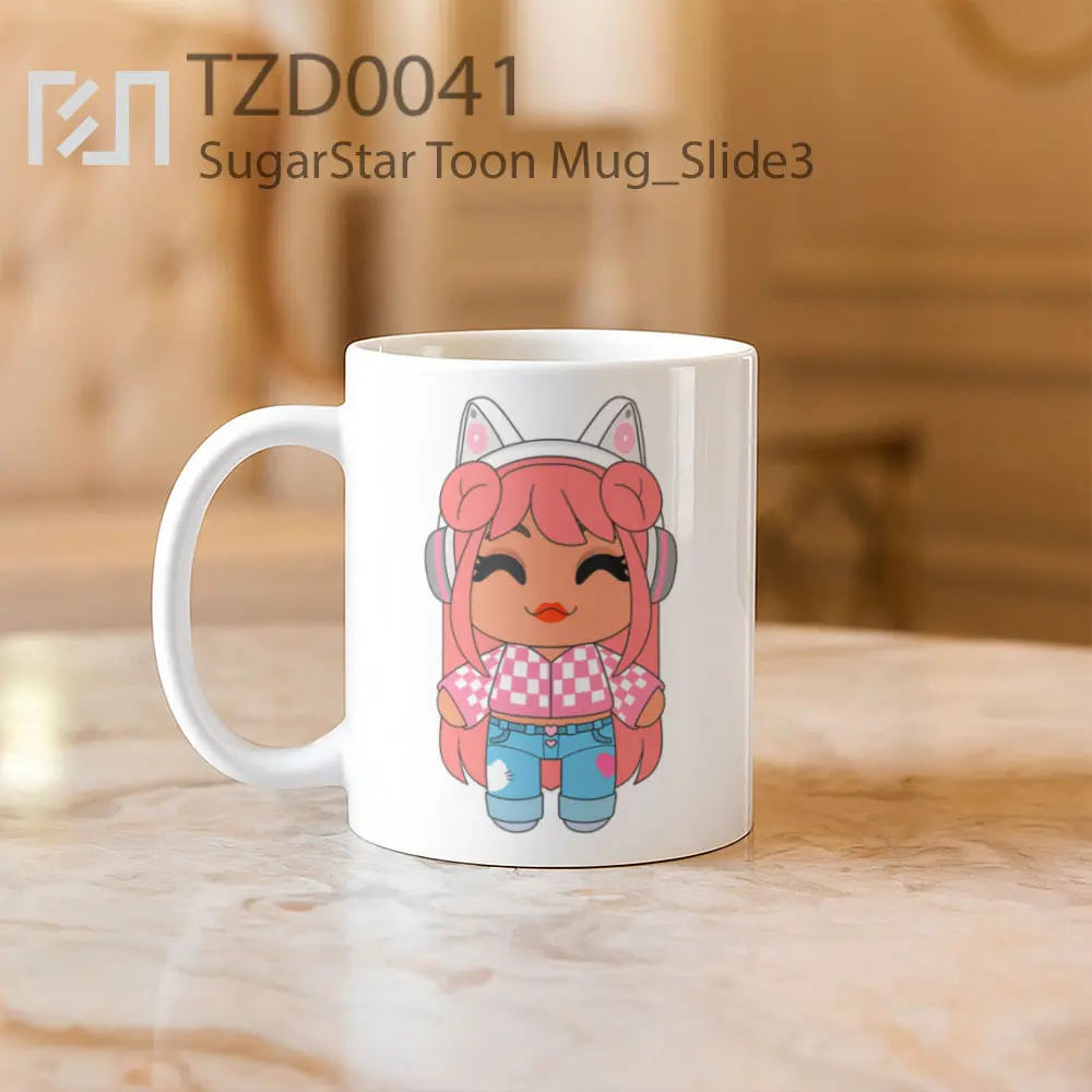 SugarStar Toon Mug - All-side / Desain