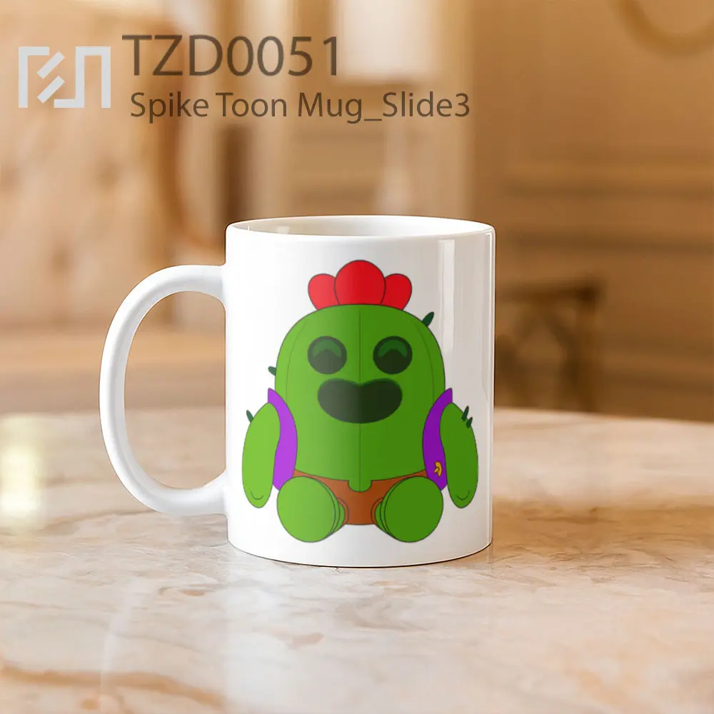 Spike Toon Mug - All-side / Desain