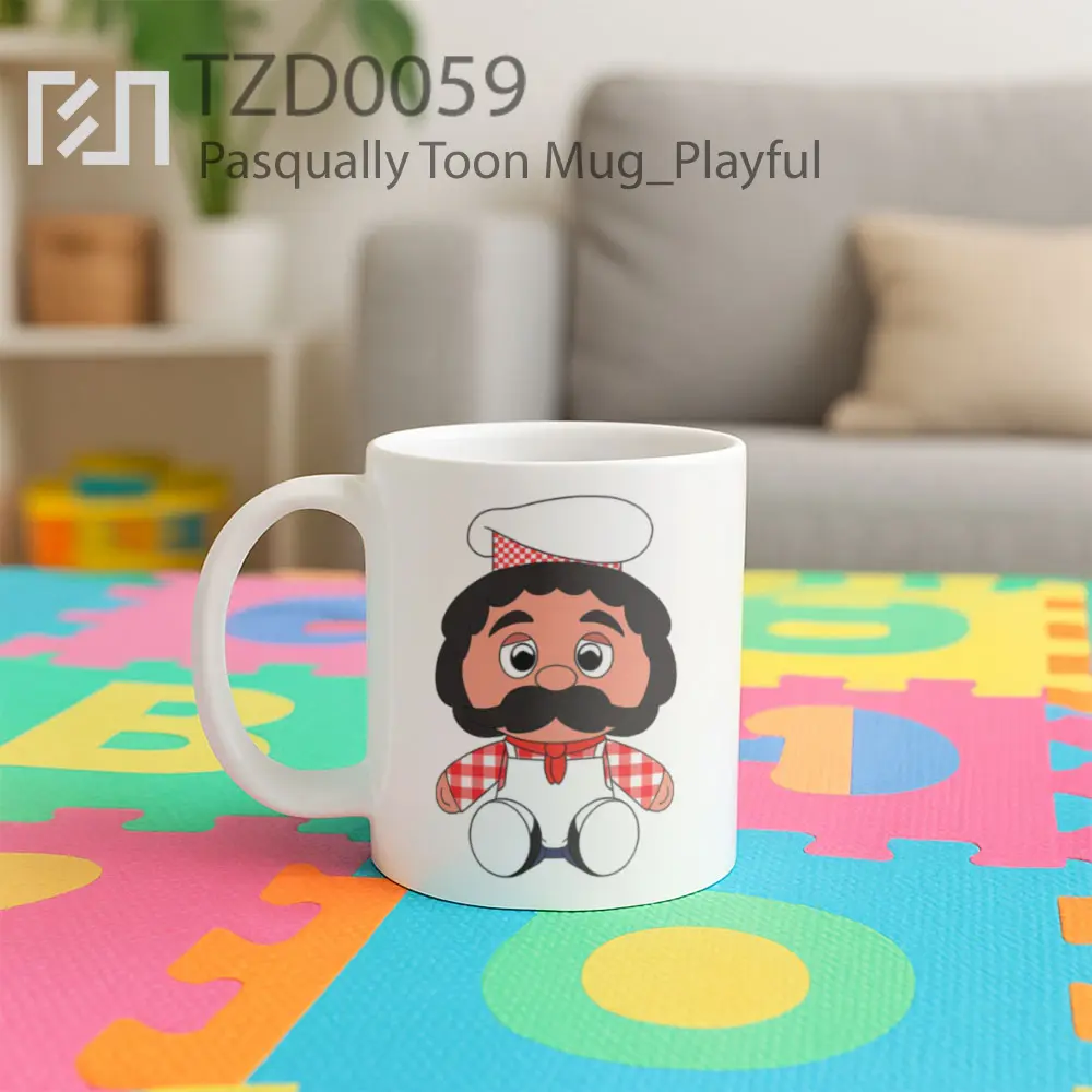 Pasqually Toon Mug - All-side / Desain