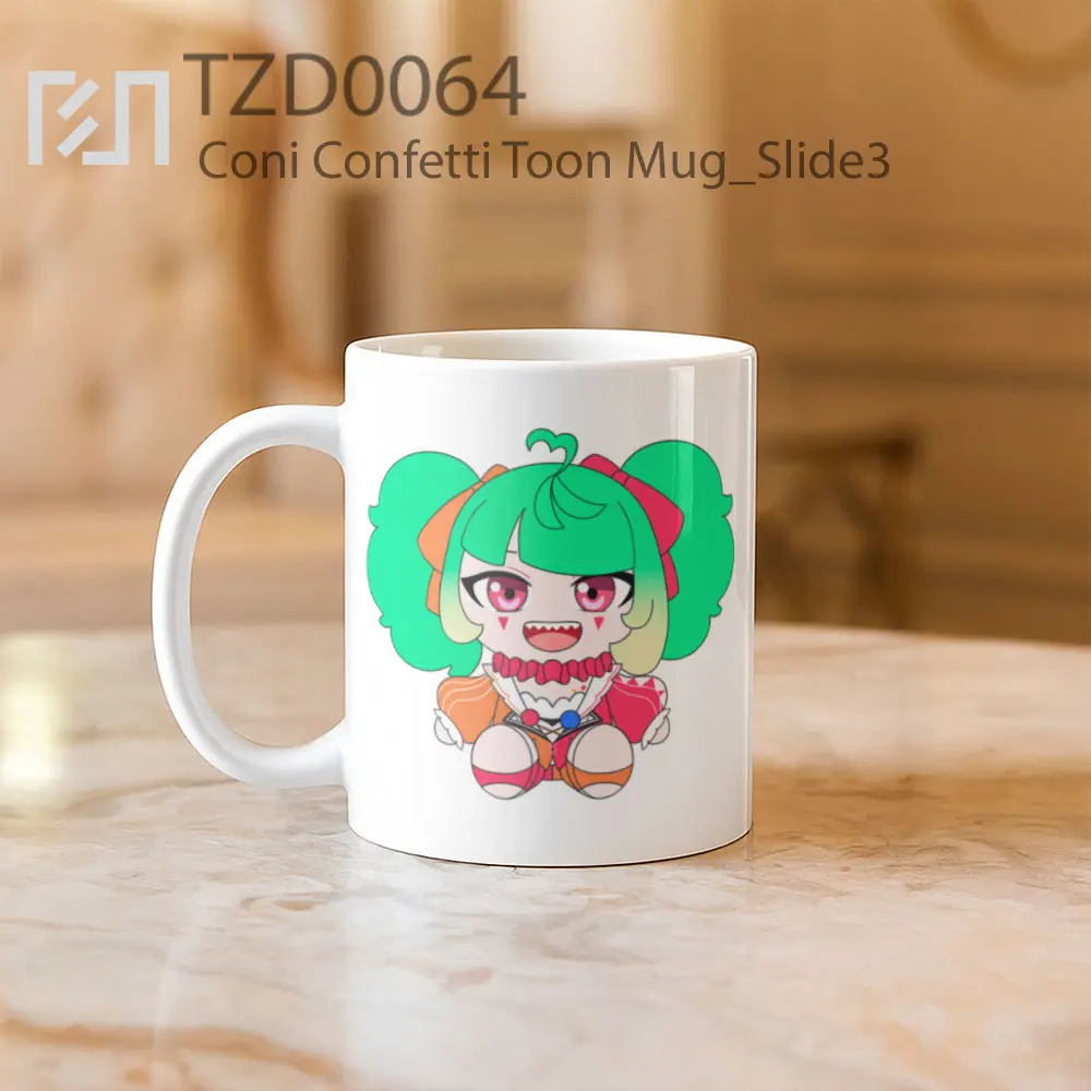 Coni Confetti Toon Mug - All-side / Desain