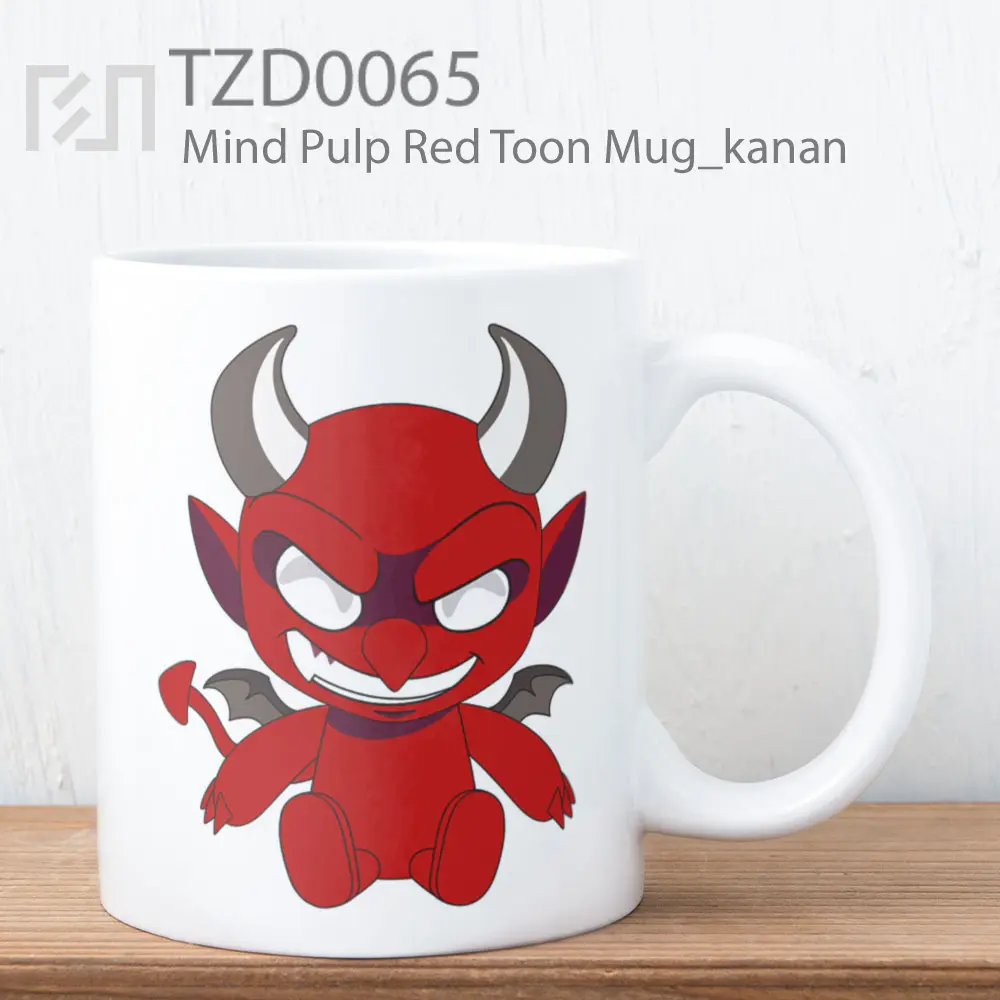 Mind Pulp Red Toon Mug