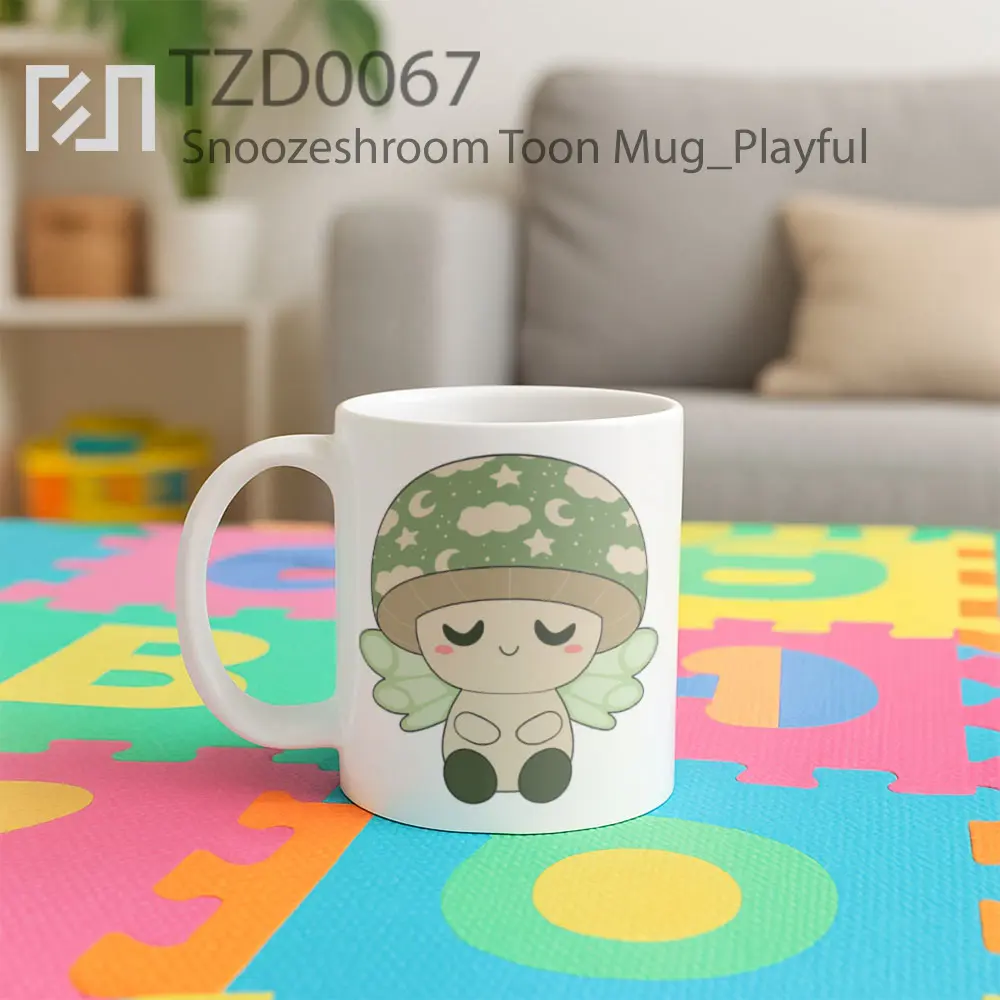 Snoozeshroom Toon Mug - All-side / Desain