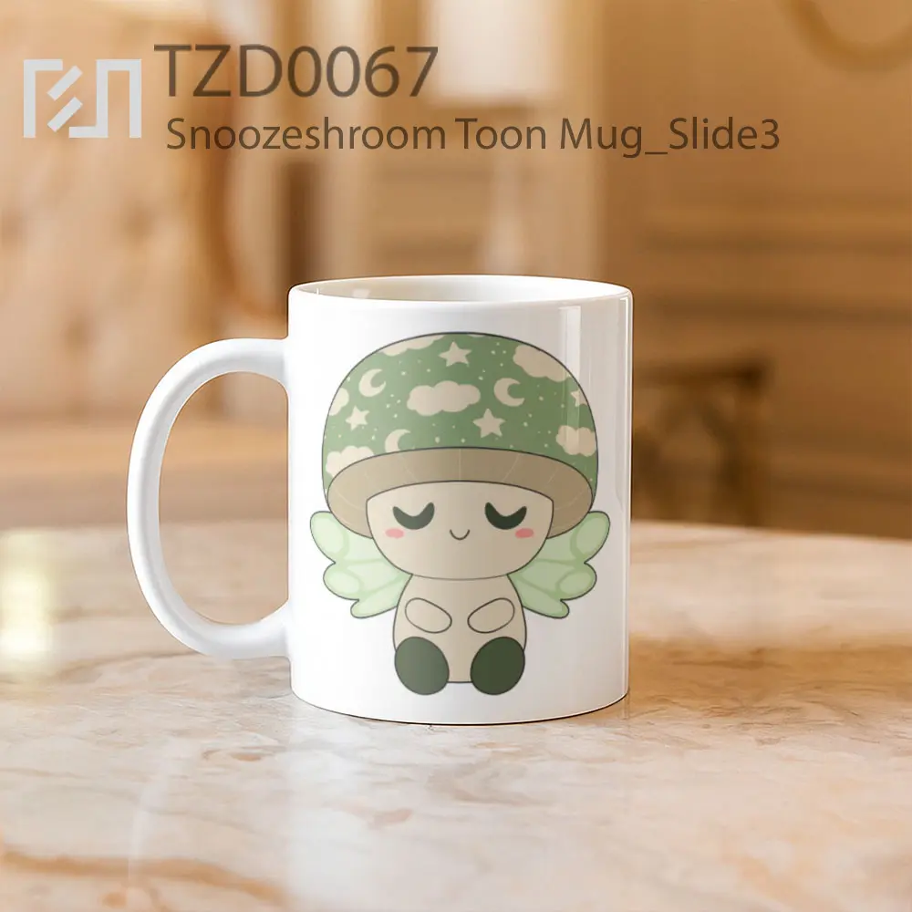 Snoozeshroom Toon Mug - All-side / Desain