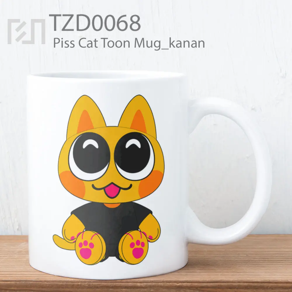 Piss Cat Toon Mug
