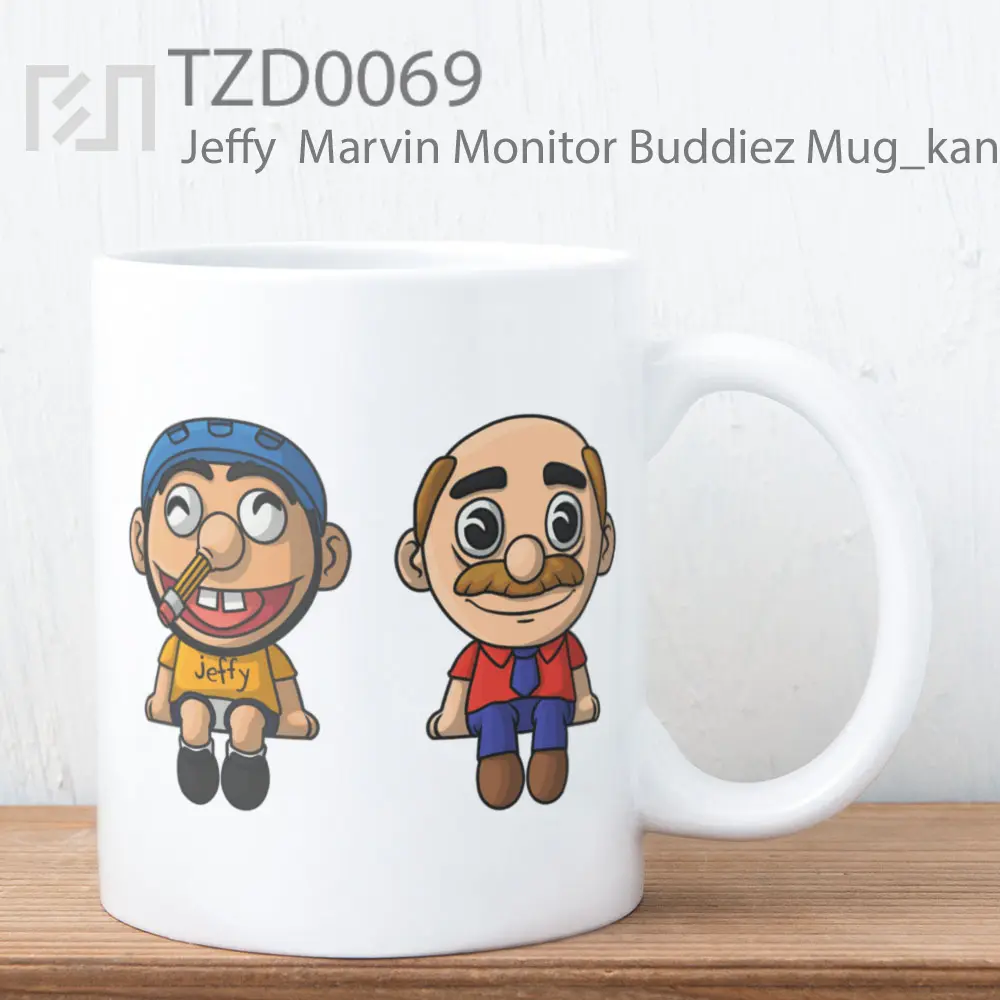Jeffy  Marvin Monitor Buddiez Mug