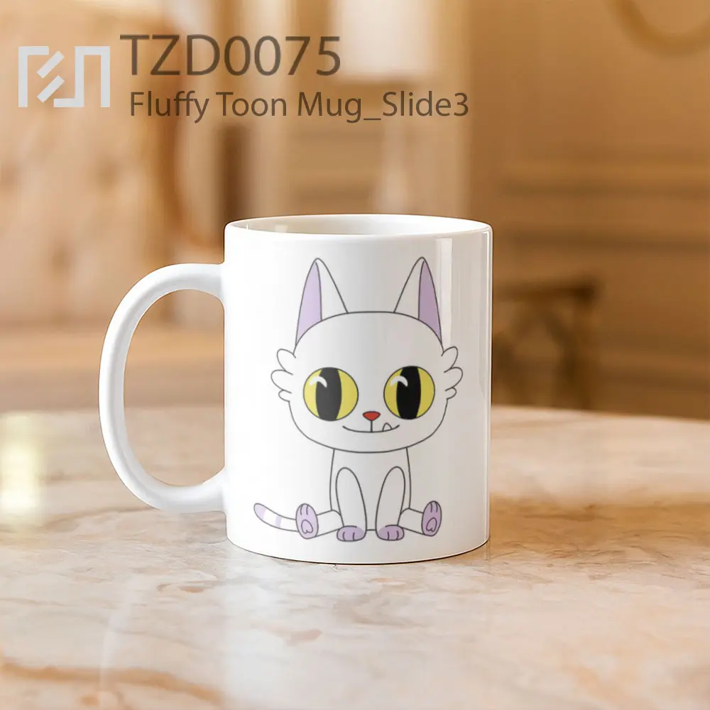 Fluffy Toon Mug - All-side / Desain