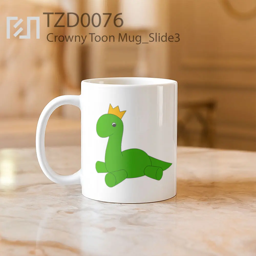 Crowny Toon Mug - All-side / Desain