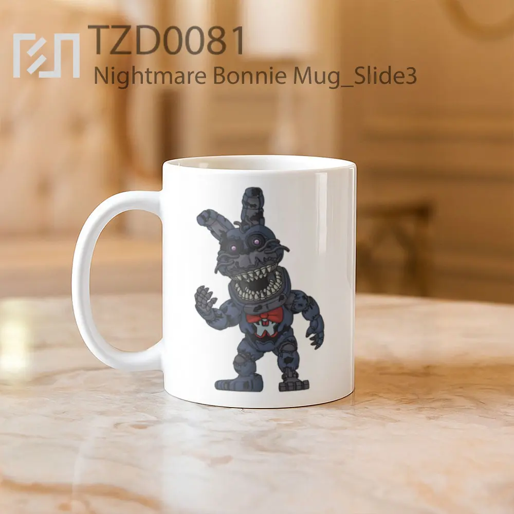 Nightmare Bonnie Mug - All-side / Desain