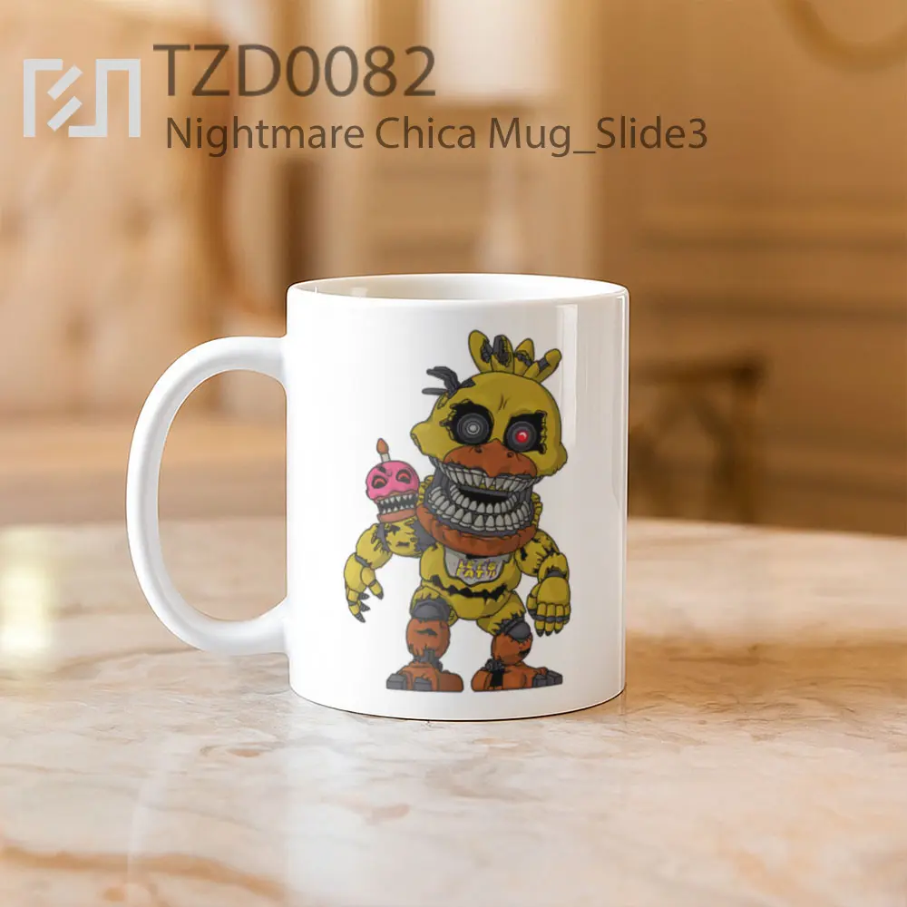 Nightmare Chica Mug - All-side / Desain