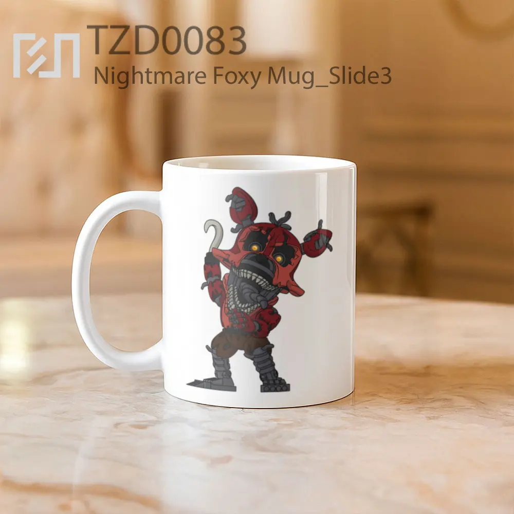 Nightmare Foxy Mug - All-side / Desain