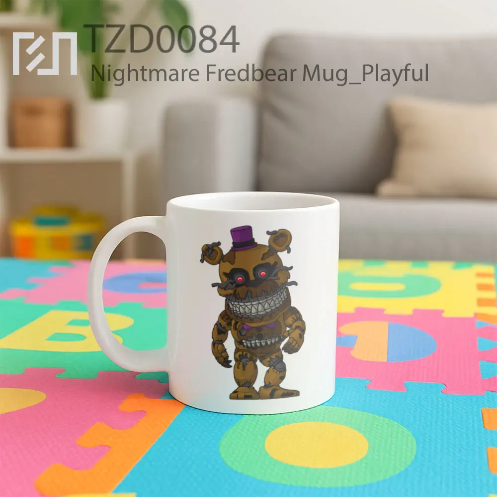 Nightmare Fredbear Mug - All-side / Desain