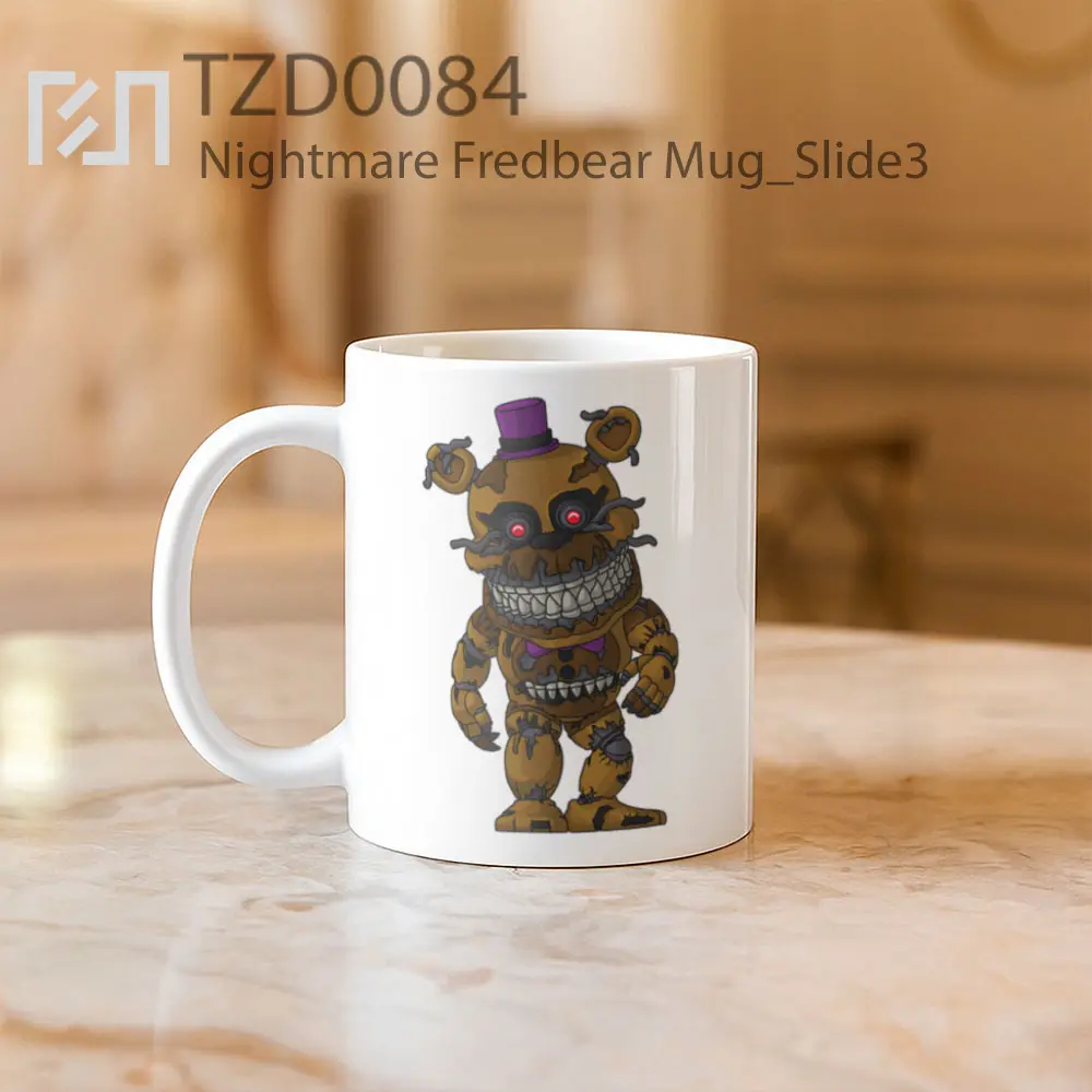 Nightmare Fredbear Mug - All-side / Desain