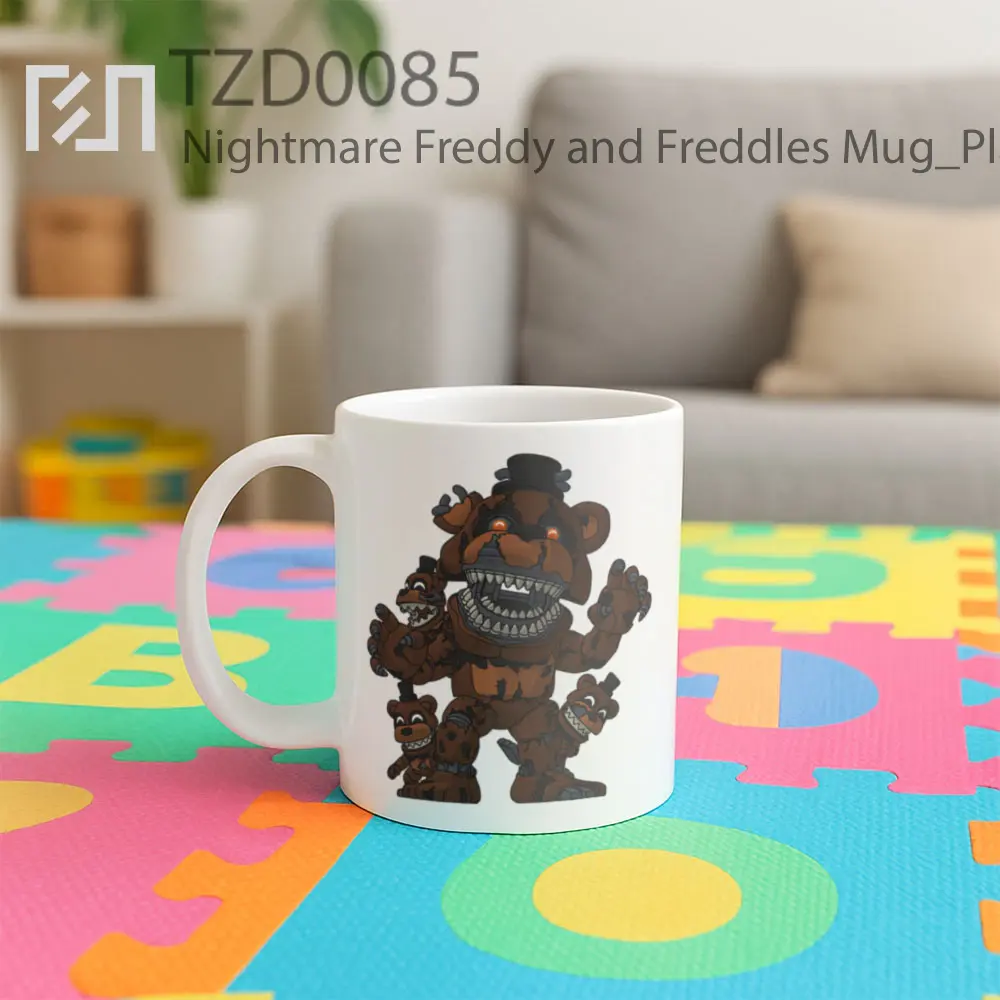 Nightmare Freddy and Freddles Mug - All-side / Desain