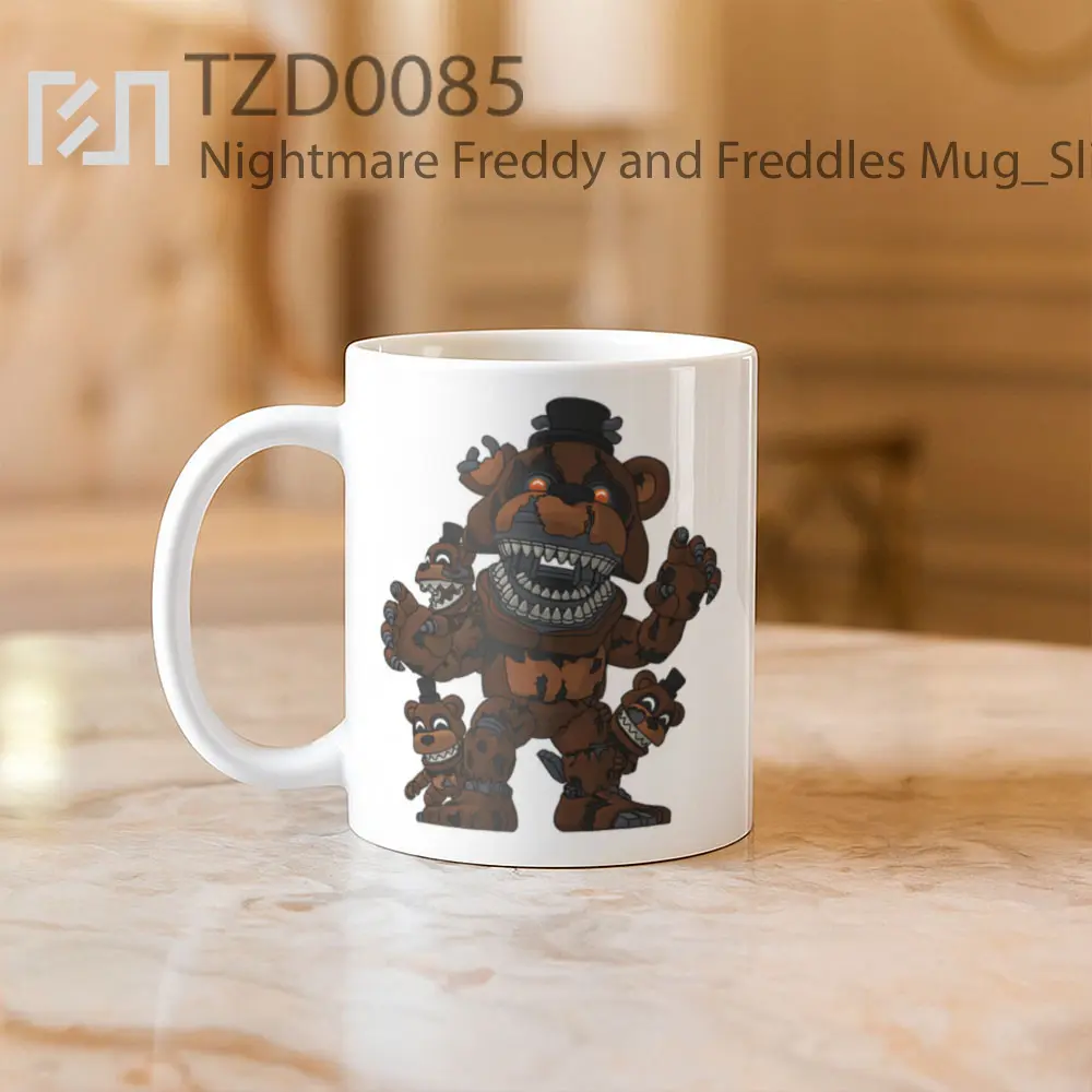 Nightmare Freddy and Freddles Mug - All-side / Desain