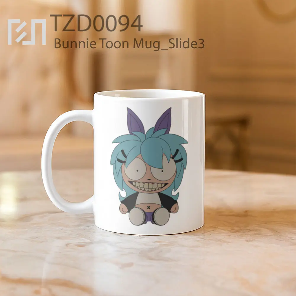 Bunnie Toon Mug - All-side / Desain