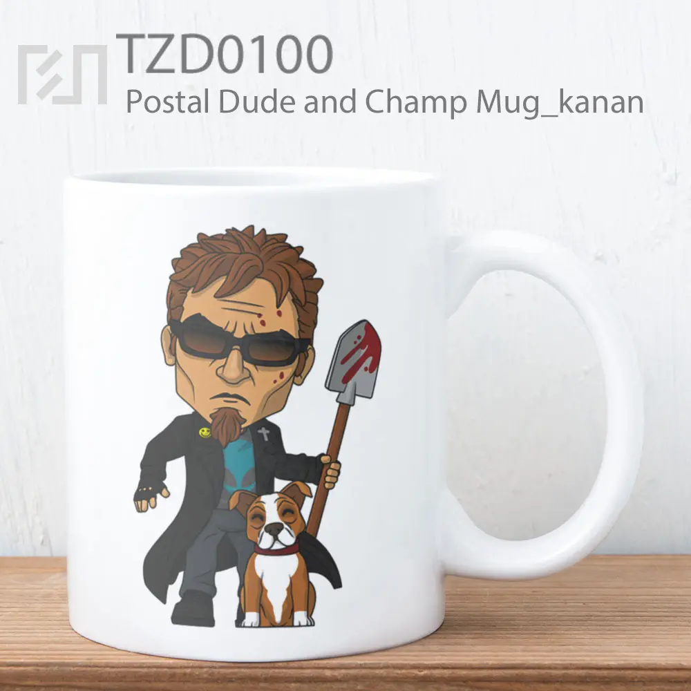 Postal Dude and Champ Mug