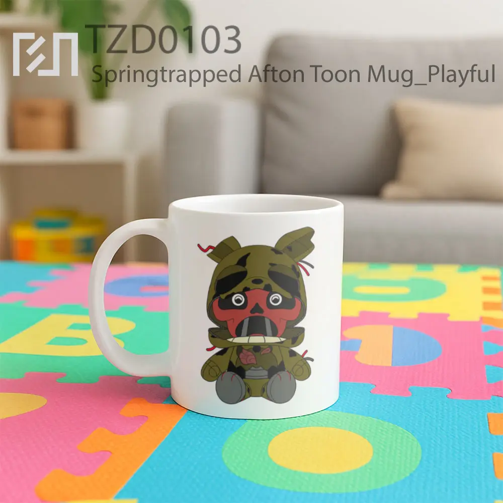 Springtrapped Afton Toon Mug - All-side / Desain