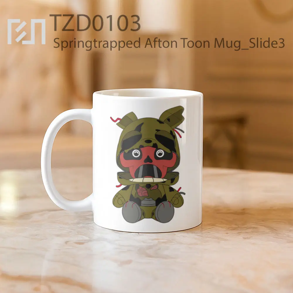 Springtrapped Afton Toon Mug - All-side / Desain