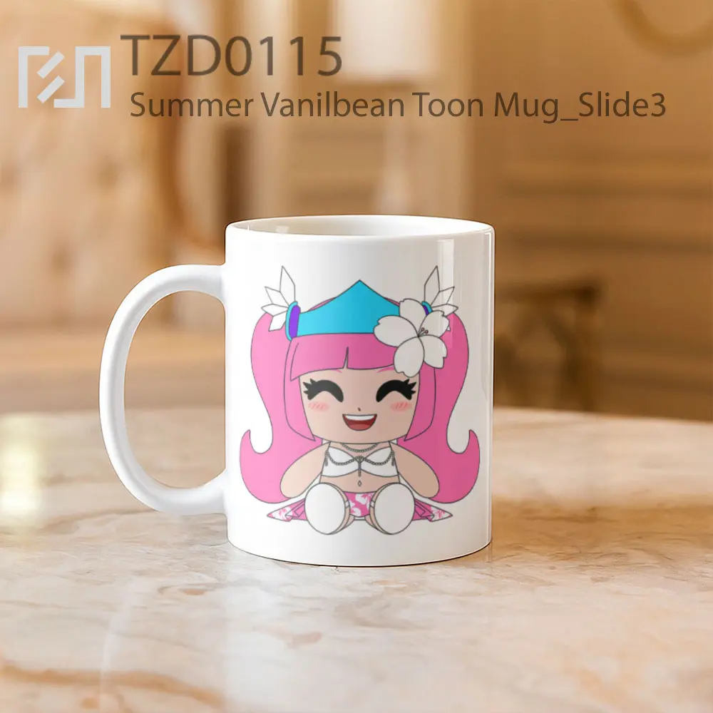 Summer Vanilbean Toon Mug - All-side / Desain