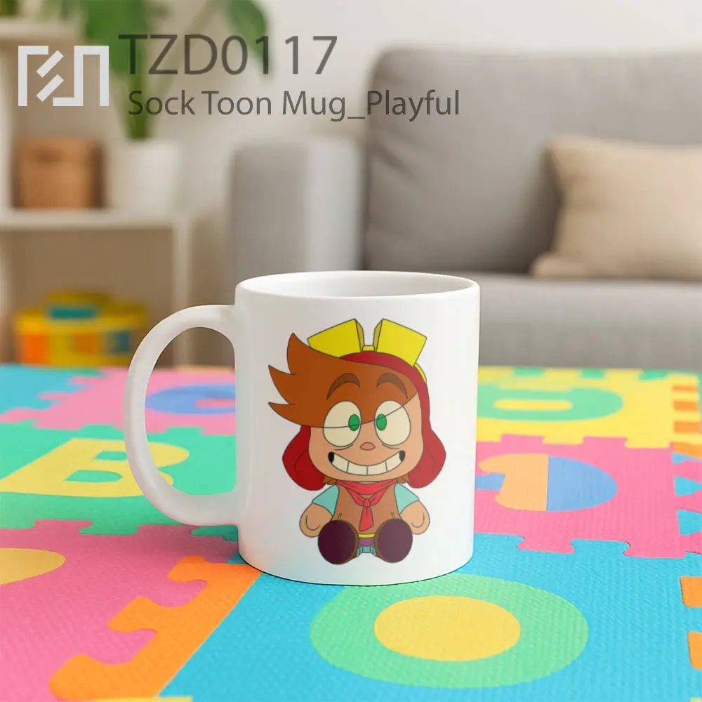 Sock Toon Mug - All-side / Desain