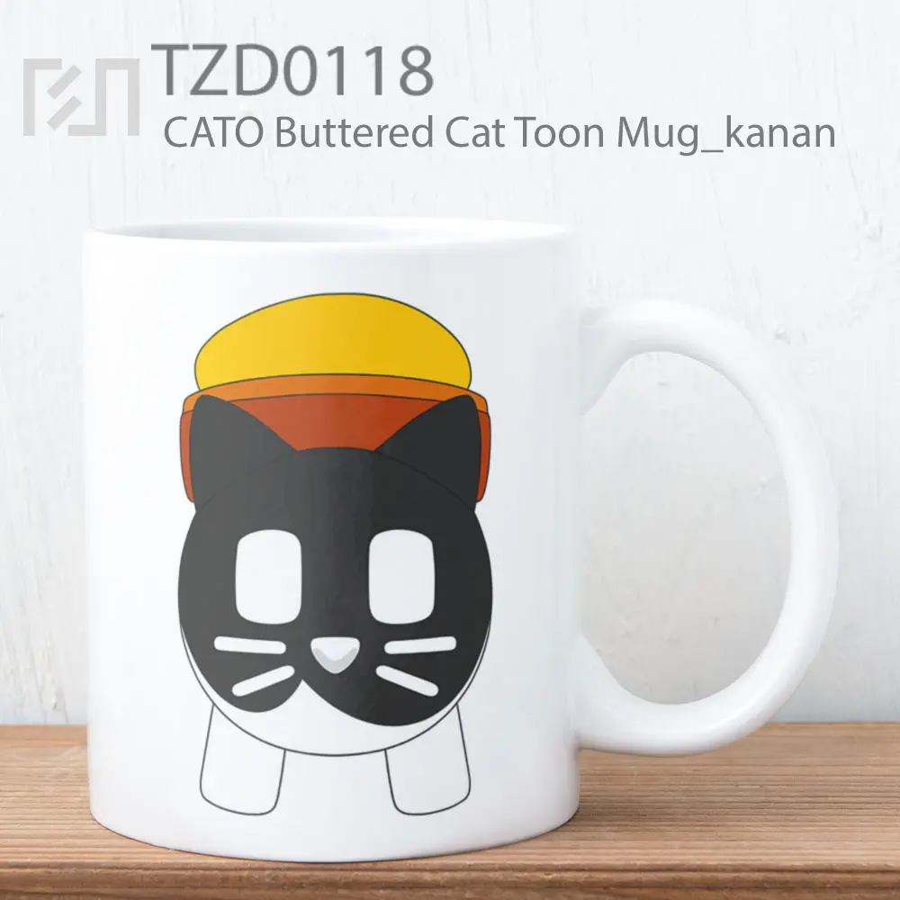Mug Keramik Premium SNI - CATO Buttered Cat Toon Mug