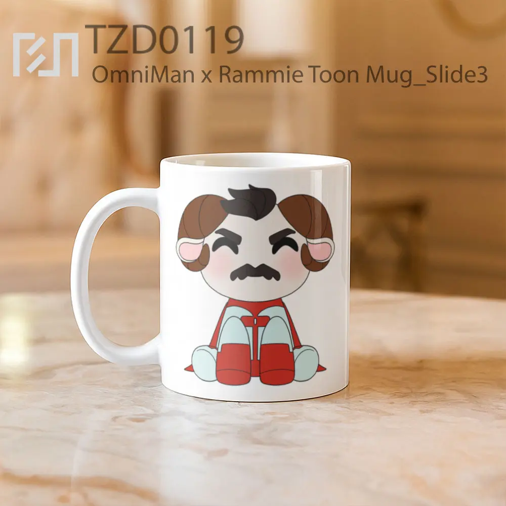 OmniMan x Rammie Toon Mug - All-side / Desain
