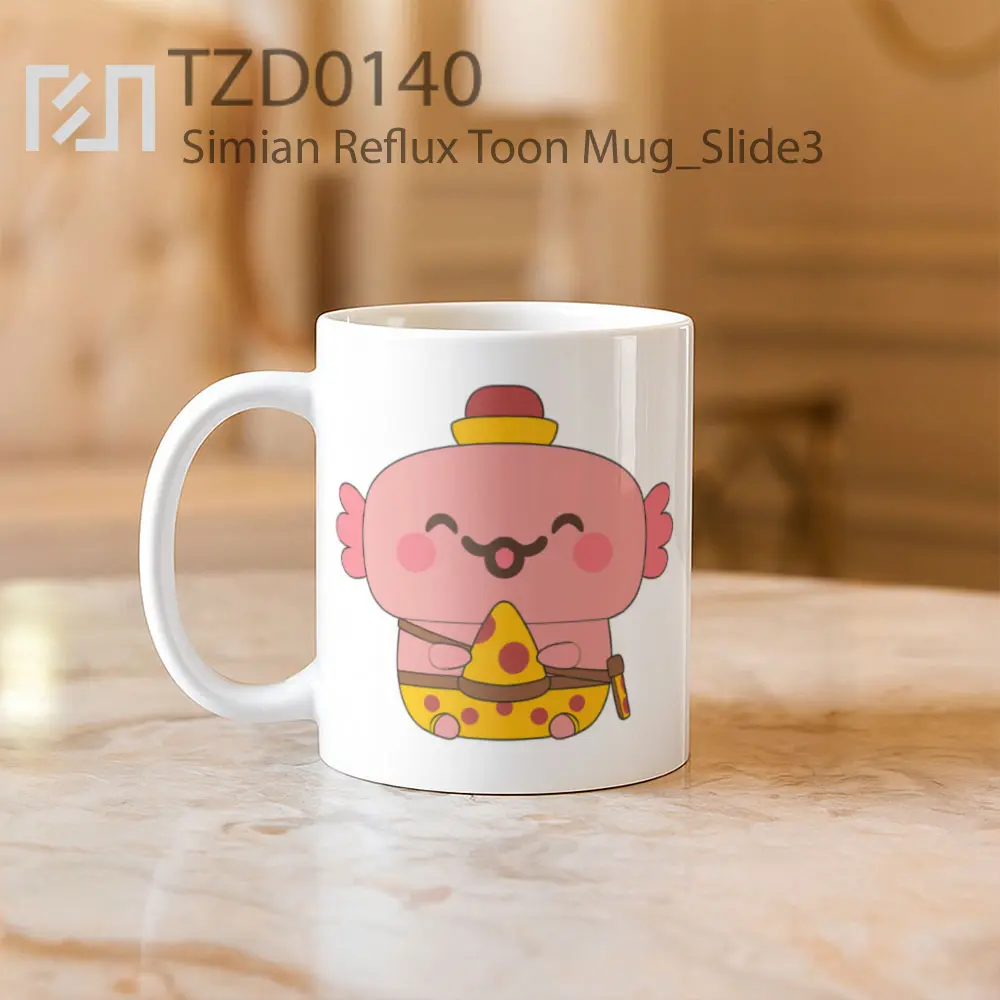 Simian Reflux Toon Mug - All-side / Desain