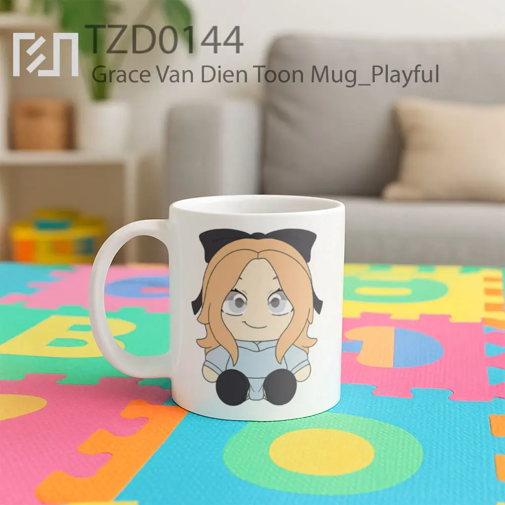 Grace Van Dien Toon Mug - All-side / Desain