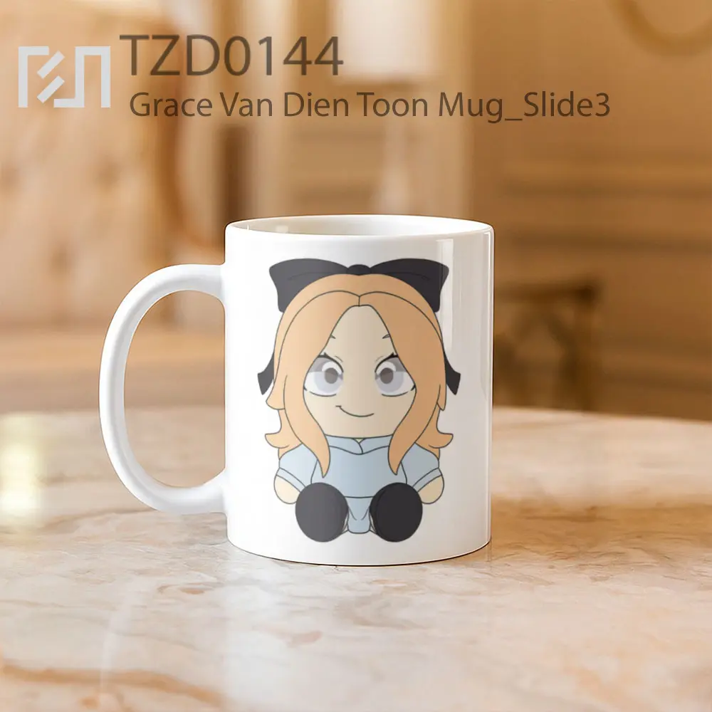 Grace Van Dien Toon Mug - All-side / Desain