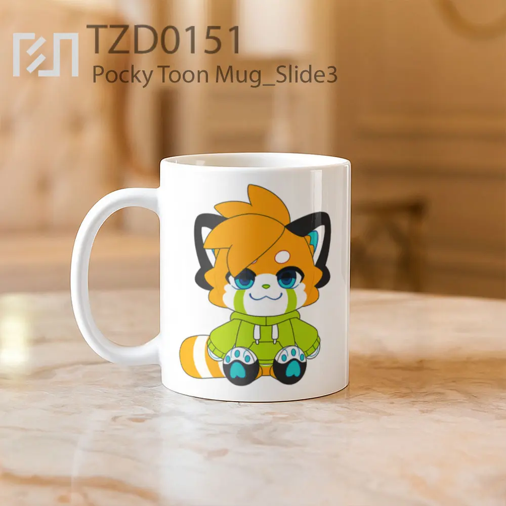Pocky Toon Mug - All-side / Desain